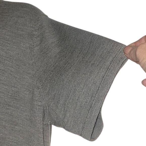 JONES NEW YORK NEW Merino Wool Gray Mock Neck Short Sleeve Sweater 2X - Picture 2 of 5